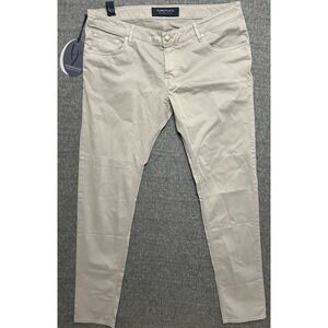 Handpicked NWT Chinos / Casual Pants Size 40x34 Orvieto Grigio Medio Khaki Italy